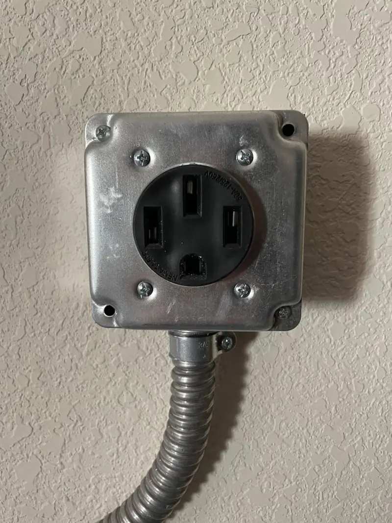 NEMA 14-50 outlet installed for Smart Home Electrical in Carbondale